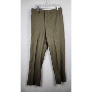 Vintage US‎ Army Pants Mens 34R Green 2234 Wool Serge Uniform Dress Trousers 80s